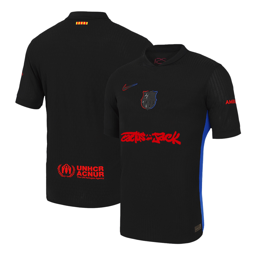Barcelona X Travis Scott Auswärts-Fußballtrikot 2024/25 – Spielerversion