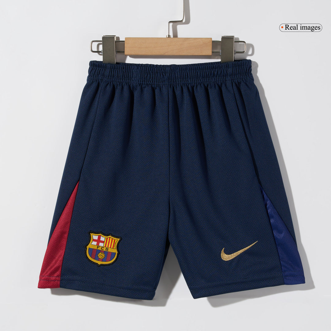 Kid's Barcelona Home Soccer Jersey Kit(Shirt+Shorts) 2024/25 - COLDPLAY