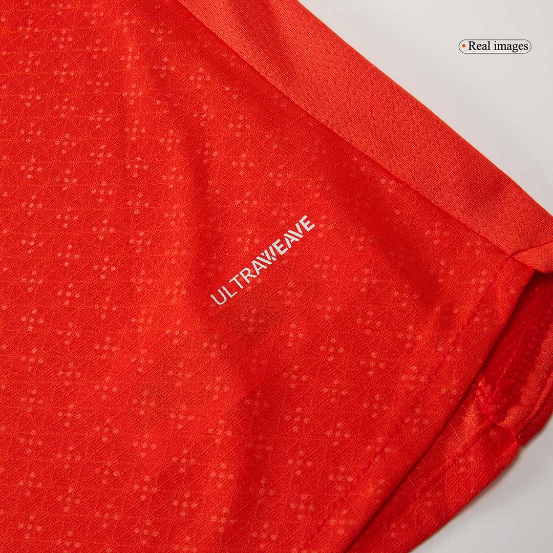 Camiseta de fútbol local auténtica de Portugal 2025, roja