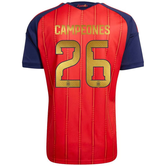 CAMPEONES #26 Spain Home Player Version Jersey World Cup 2026 - Champion