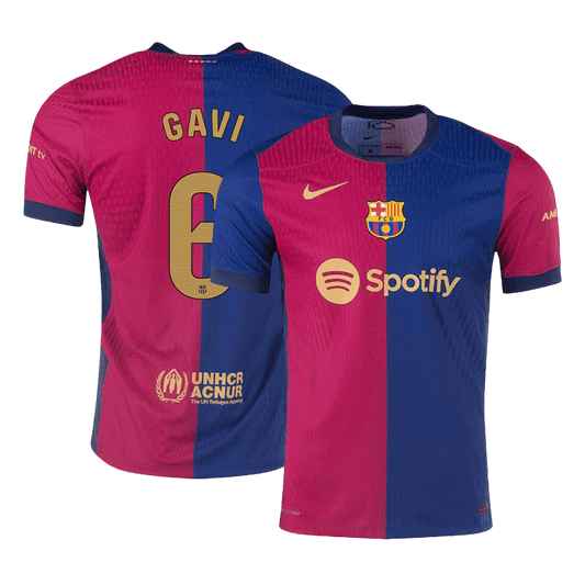 Authentic GAVI #6 Barcelona Home Soccer Jersey 2024/25