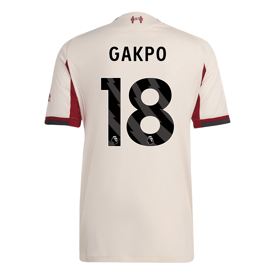 GAKPO #18 Liverpool Away Authentic Soccer Jersey 2025/26