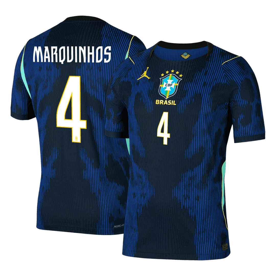 MARQUINHOS #4 Brazil Away Player Version Jersey World Cup 2026