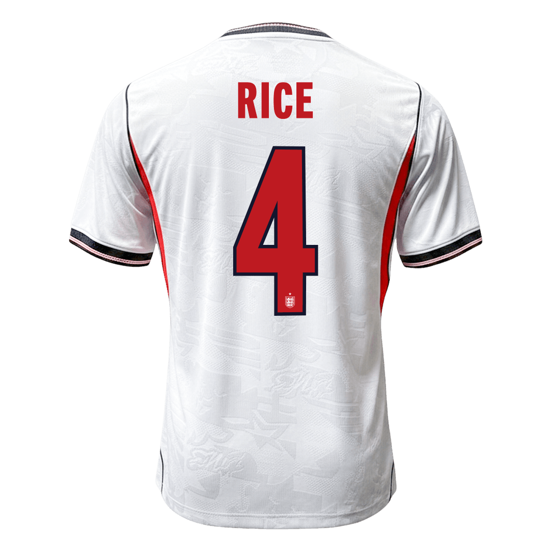 RICE #4 England Home Player Version Jersey World Cup 2026