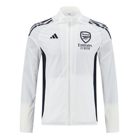 Arsenal Windbreaker Jacket 2025/26 - White