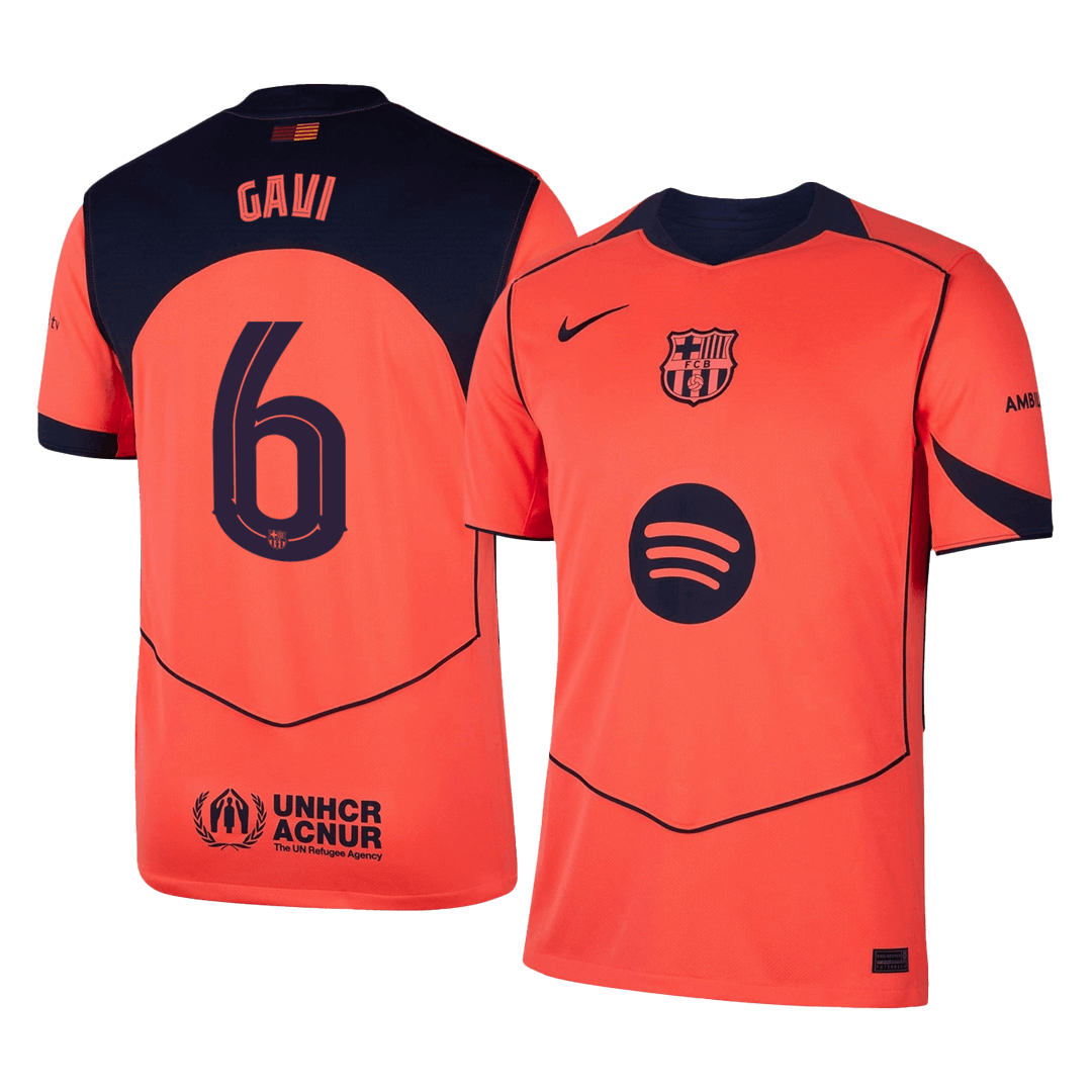 GAVI #6 Barcelona Third Away Soccer Jersey 2025/26 -UCL