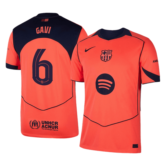 GAVI #6 Barcelona Third Away Soccer Jersey 2025/26 -UCL