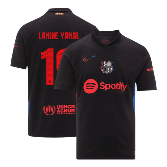 Barcelona LAMINE YAMAL #19 Fußballtrikot Auswärtstrikot Custom 2024/25-UCL