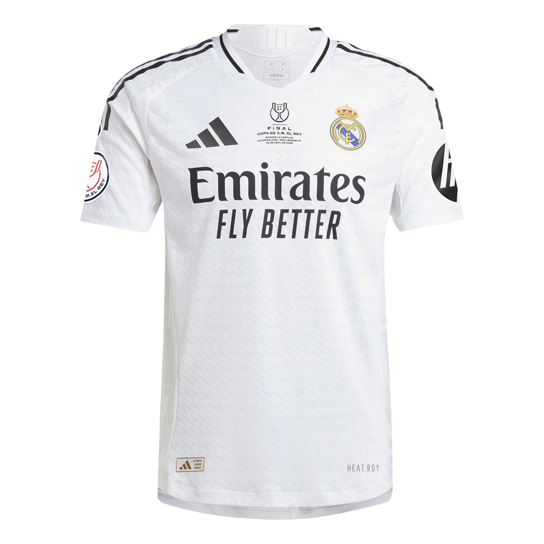 Authentic Soccer Jersey Real Madrid Home Shirt 2024/25 Copa del Rey Final