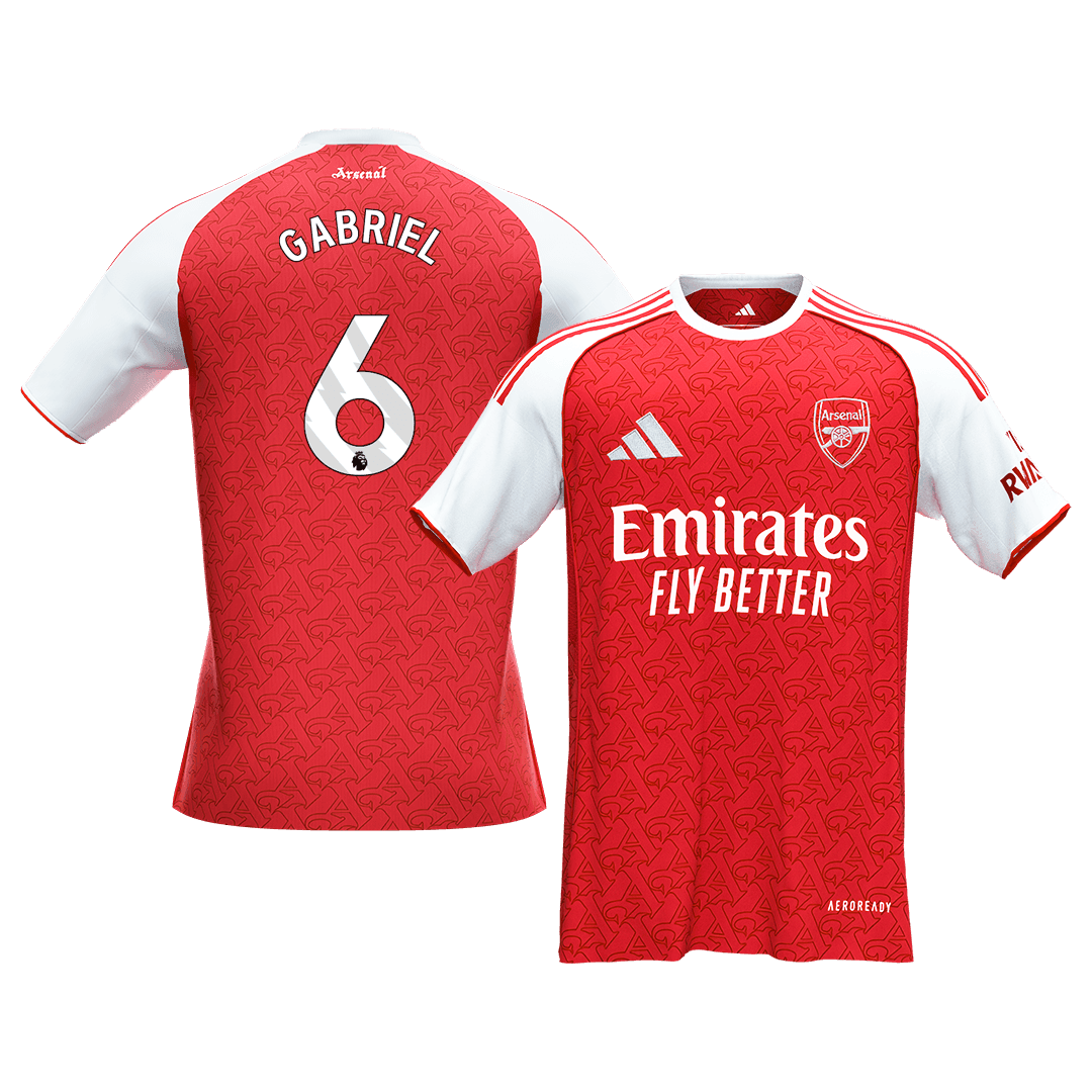 GABRIEL #6 Arsenal Home Soccer Jersey 2025/26