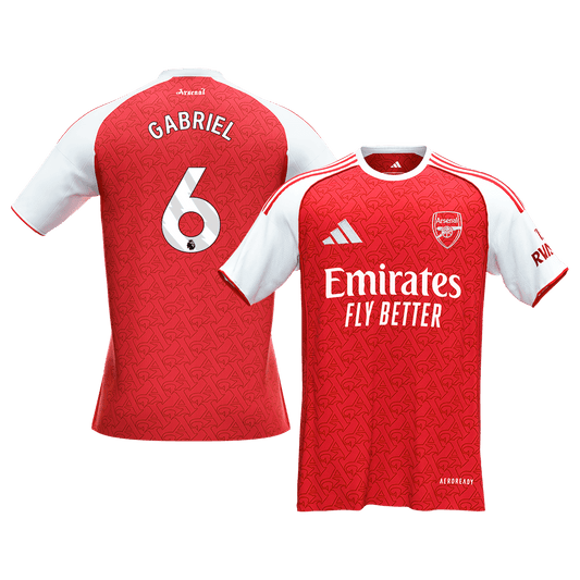 GABRIEL #6 Arsenal Home Soccer Jersey 2025/26