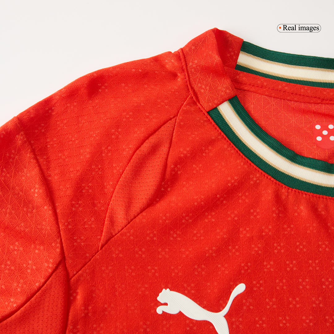 Camiseta de fútbol local auténtica de Portugal 2025, roja