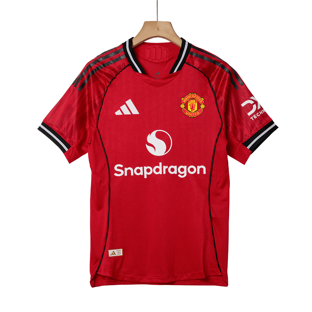 ŠEŠKO #30 Manchester United Home Authentic Soccer Jersey 2025/26