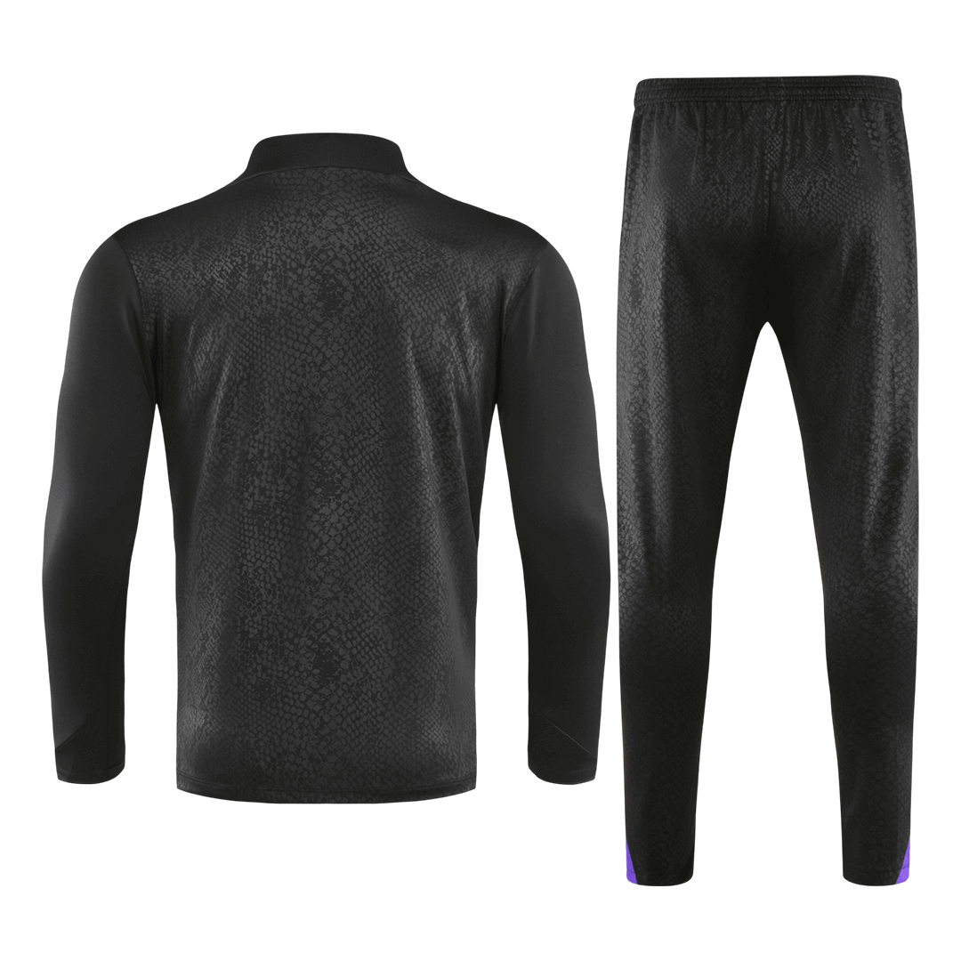 Barcelona 1/4 Zip Tracksuit 2025/26 Black