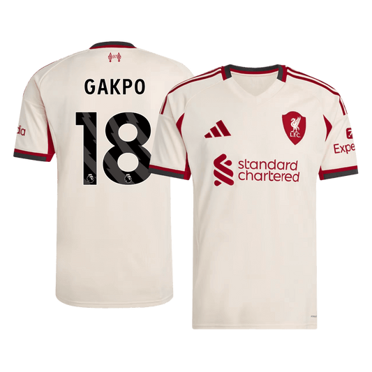 GAKPO #18 Liverpool Away Soccer Jersey 2025/26