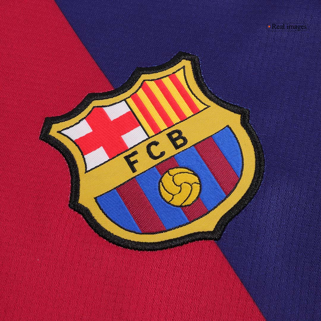 LEWANDOWSKI Barcelona Jersey Custom #9 Soccer Jersey Home 2024/25 Spotify Logo Without Text