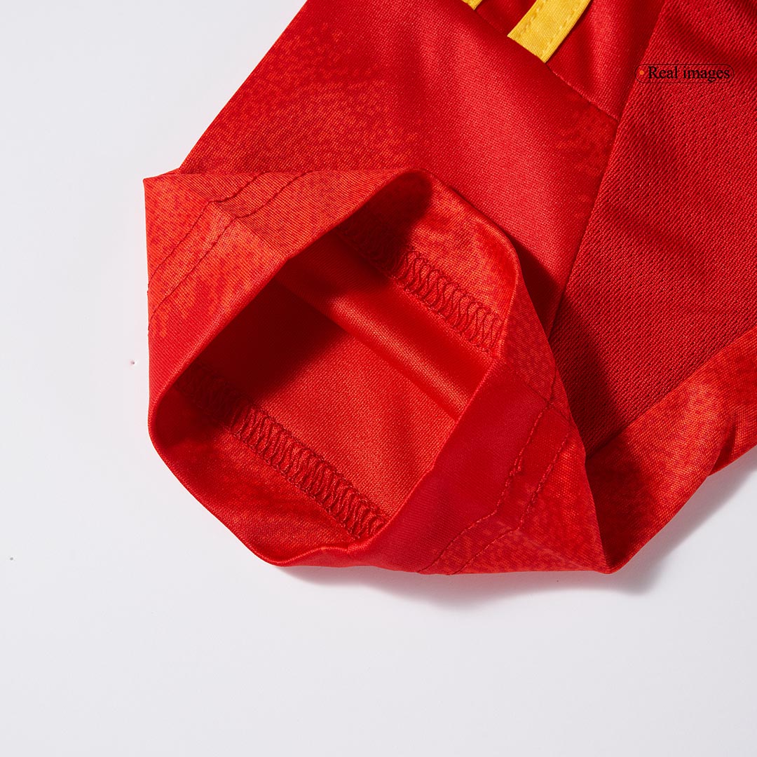 Gift-Kid's Spain Home Soccer Jersey Kit(Jersey+Shorts) Euro 2024