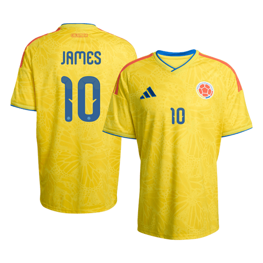 JAMES #10 Colombia Home Soccer Jersey World Cup 2026