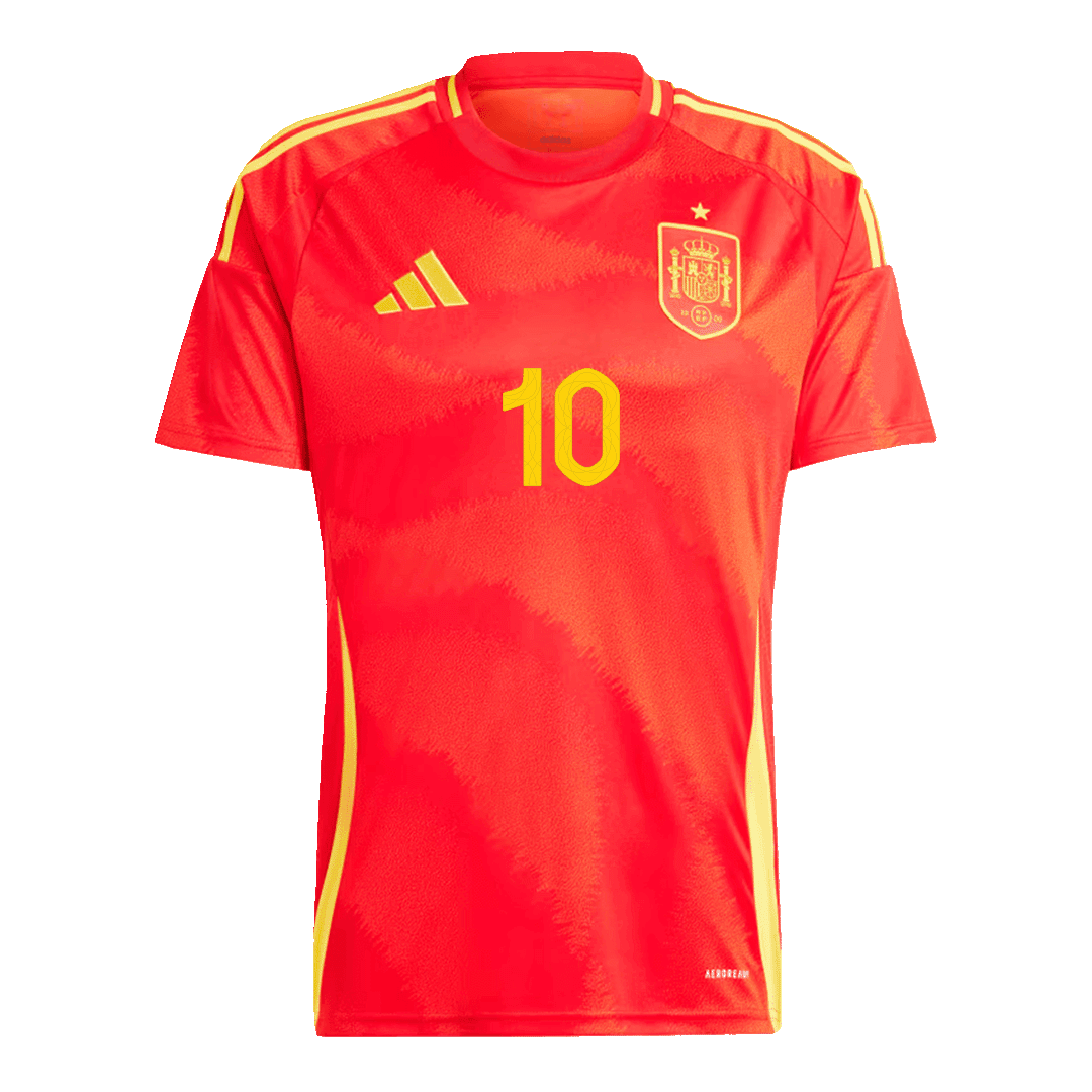 Spain Jersey Custom LAMINE YAMAL #10 Soccer Jersey Home 2024