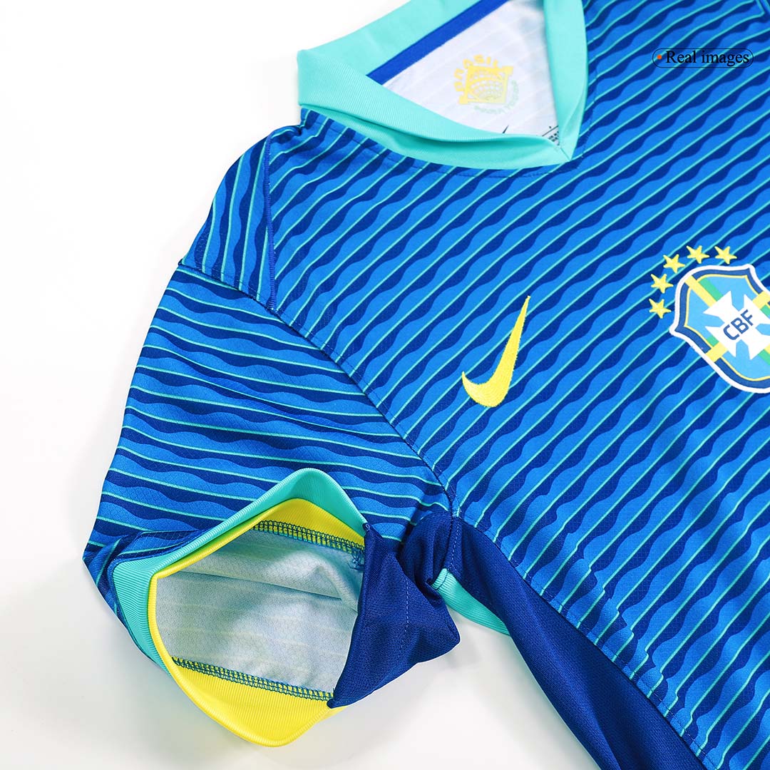 Brazil Soccer Jersey Away Custom Shirt 2024