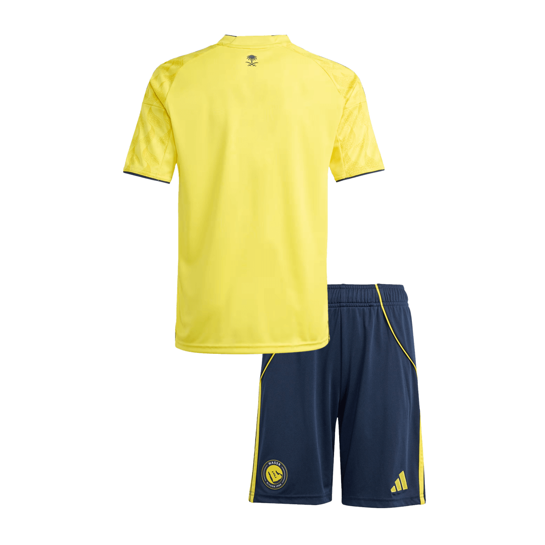 Al Nassr Home Kids Soccer Jerseys Kit 2025/26