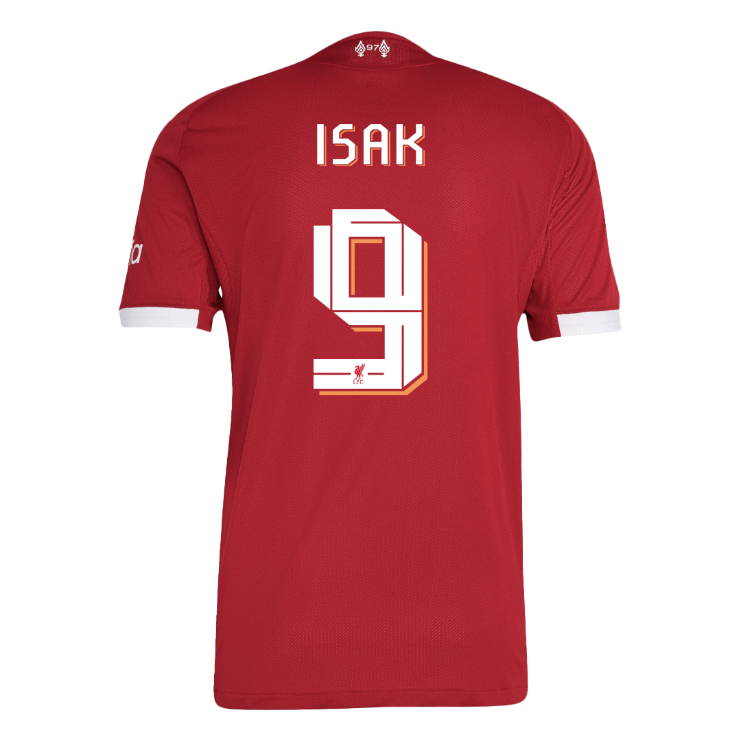 ISAK #9 Liverpool Home Authentic Soccer Jersey 2025/26