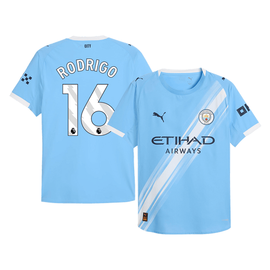 RODRIGO #16 Manchester City Home Player Version Jersey 2025/26