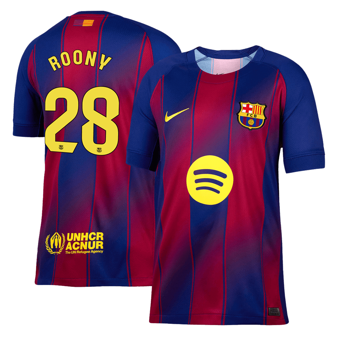 ROONY #28 Barcelona Home Soccer Jersey 2025/26