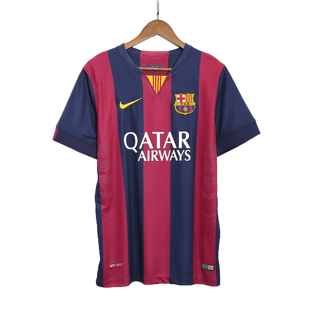 Camiseta retro de fútbol local del Barcelona #11 de NEYMAR JR 2014/15