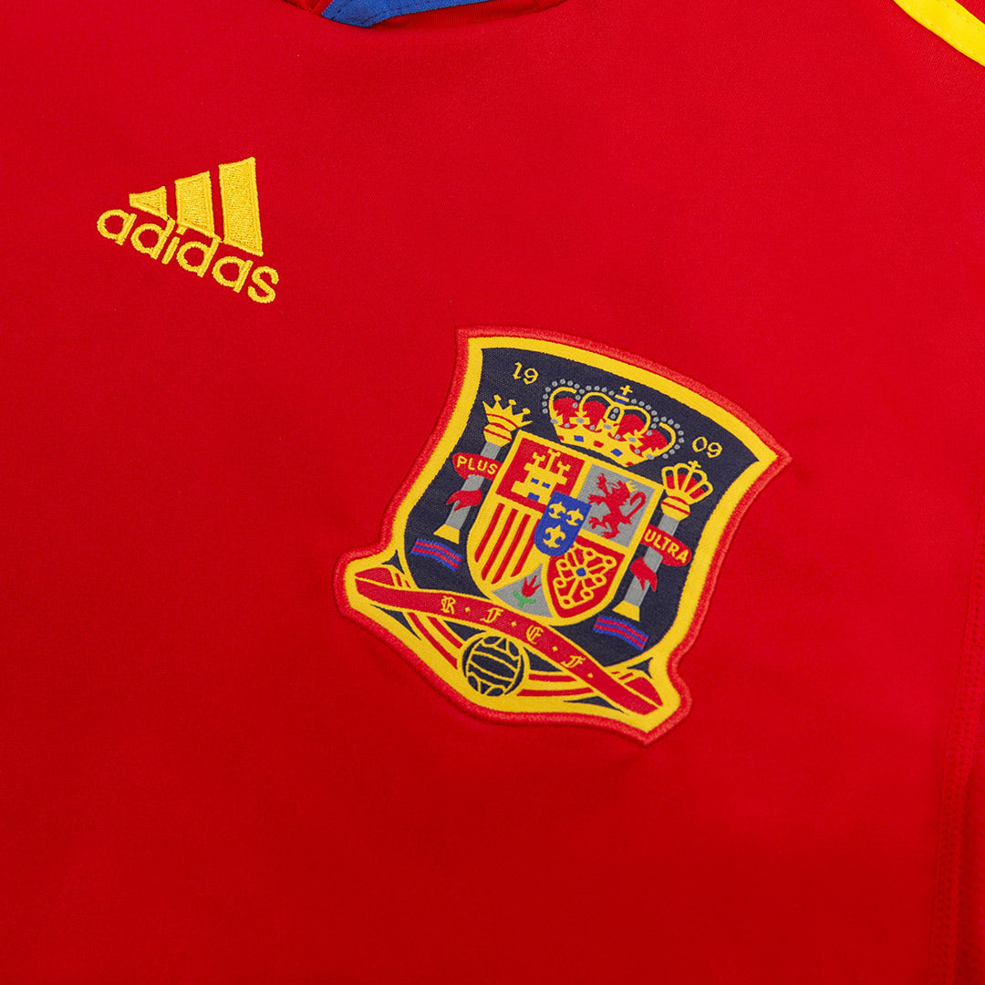 Retro DAVID VILLA #7 2010 Spain Home Soccer Jersey