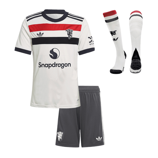 Kid's Manchester United Third Away Soccer Jersey Kit (Shirt+Shorts+Socks) 2024/25