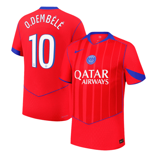 O.DEMBÉLÉ #10 PSG Third Away Authentic Soccer Jersey 2025/26