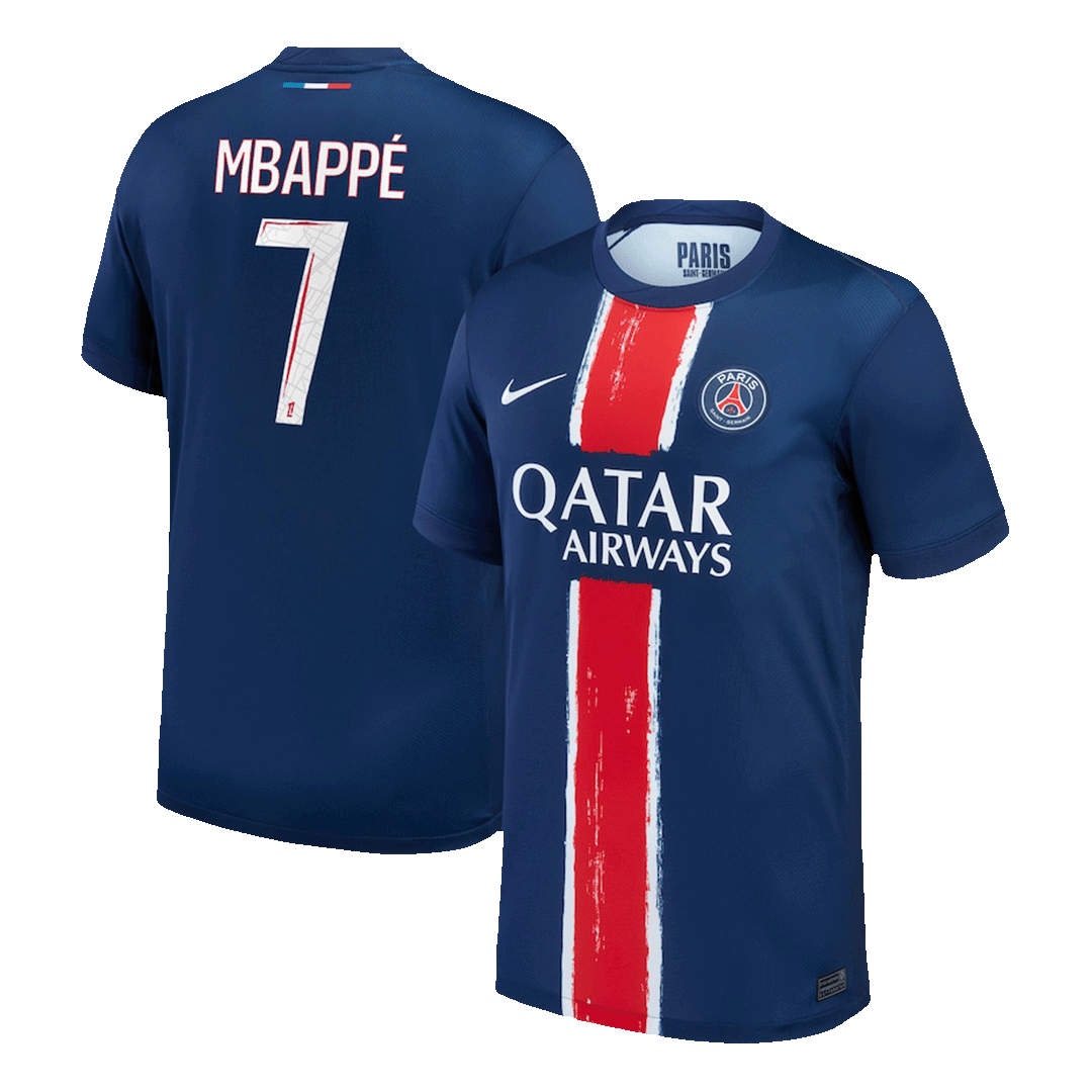 MBAPPÉ #7 PSG Soccer Jersey Home Custom Shirt 2024/25