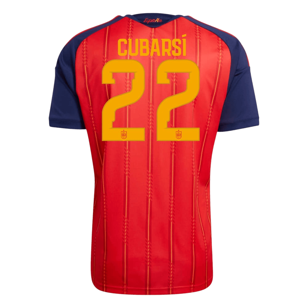 CUBARSí #22 Spain Home Player Version Jersey World Cup 2026 - Champion