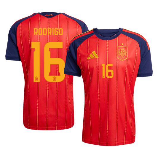 RODRIGO #16 Spain Home Soccer Jersey 2026