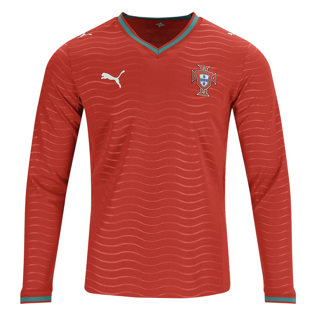 Portugal Home Long Sleeve Player Version Jersey World Cup 2026