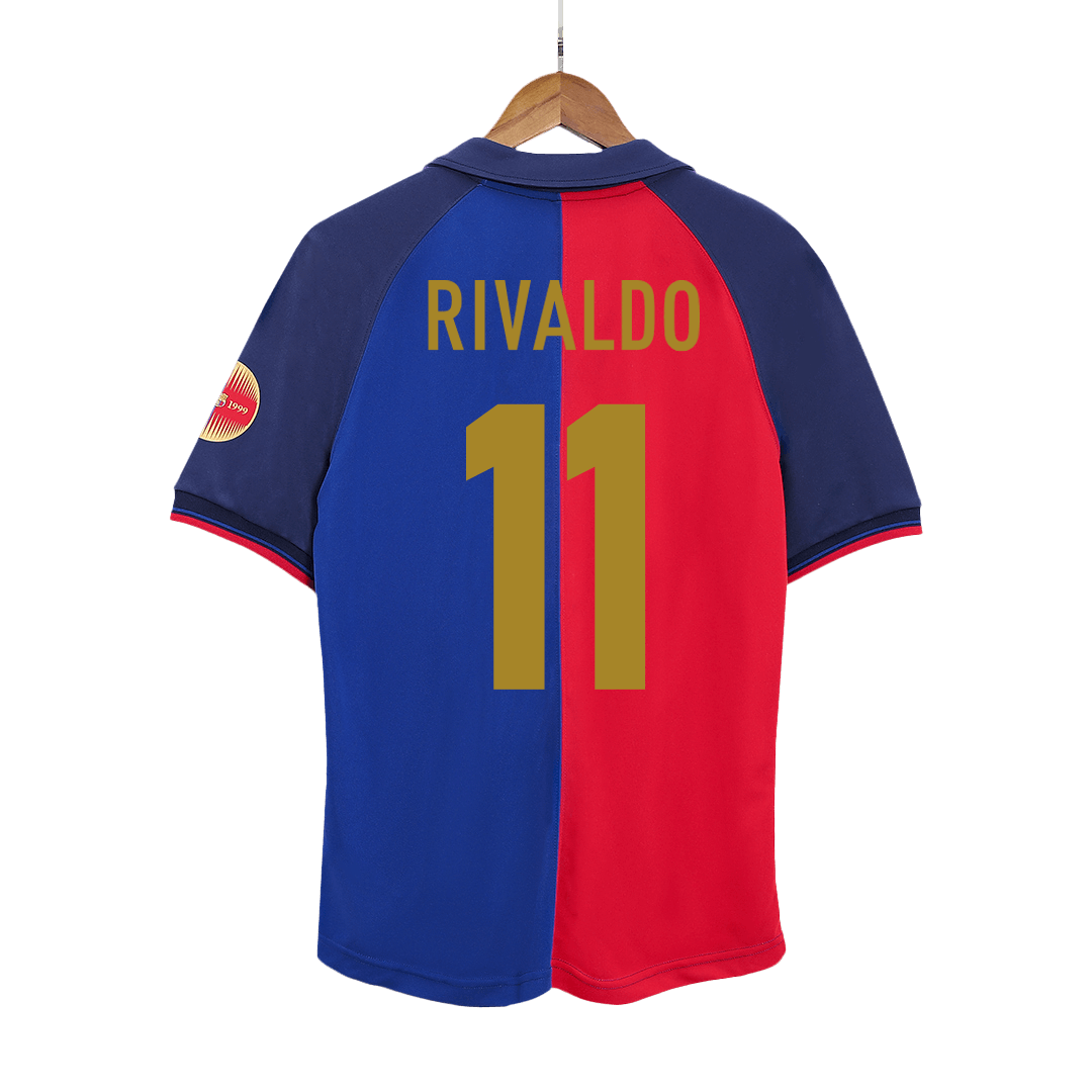 Camiseta retro RIVALDO #11 Barcelona Camiseta retro de fútbol local 1999/00 Centenario