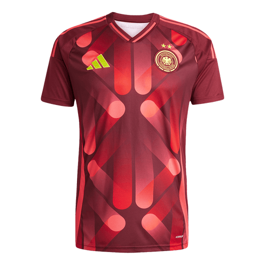 Men's Germany Away Soccer Jersey 2025 Red - Women's Euro