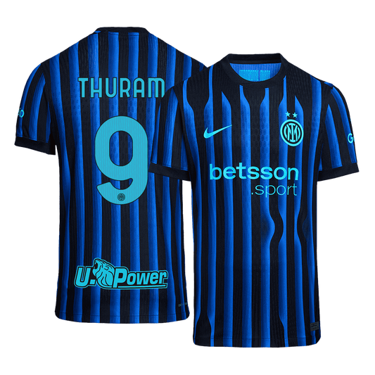 THURAM #9 Inter Milan Home Authentic Soccer Jersey 2025/26