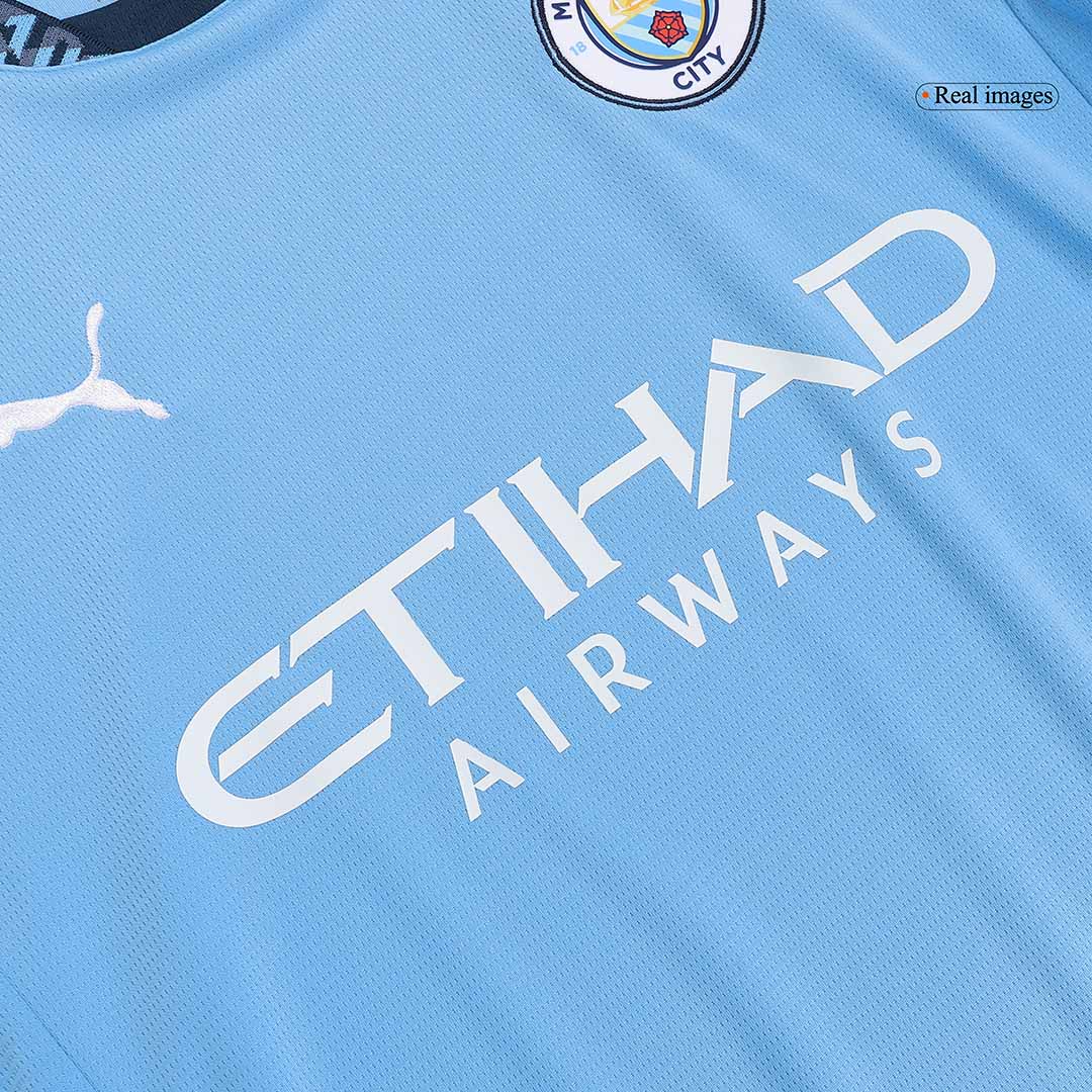 DE BRUYNE #17 Manchester City Home soccer jersey 2024/25 - UCL