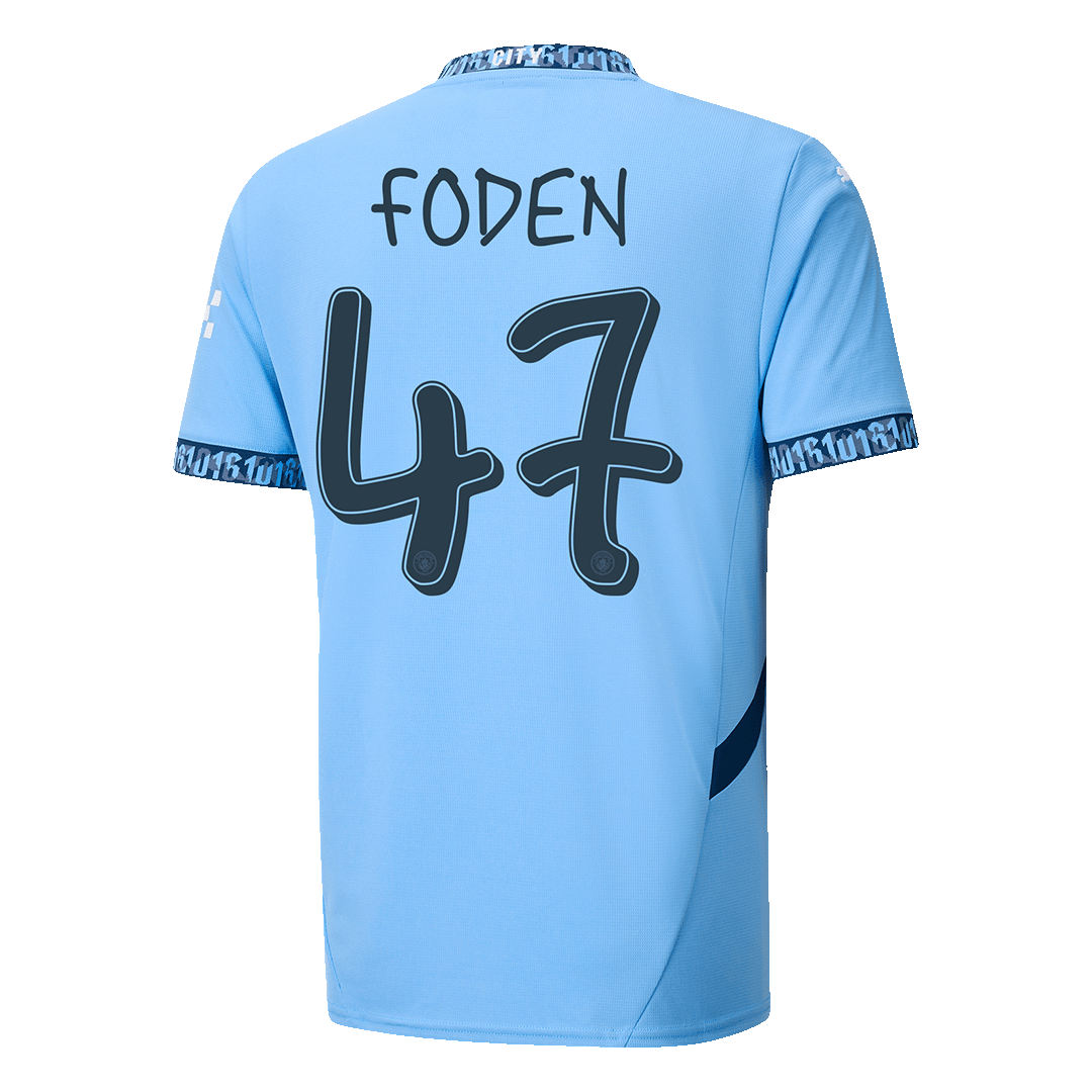 FODEN #47 Manchester City Home soccer jersey 2024/25 - UCL