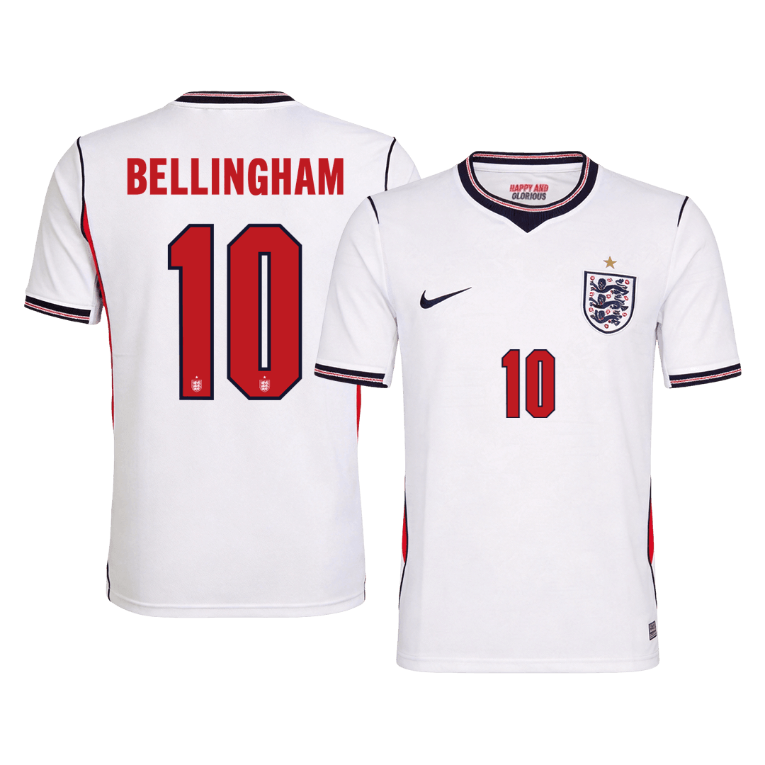 BELLINGHAM #10 England Home Soccer Jersey World Cup 2026