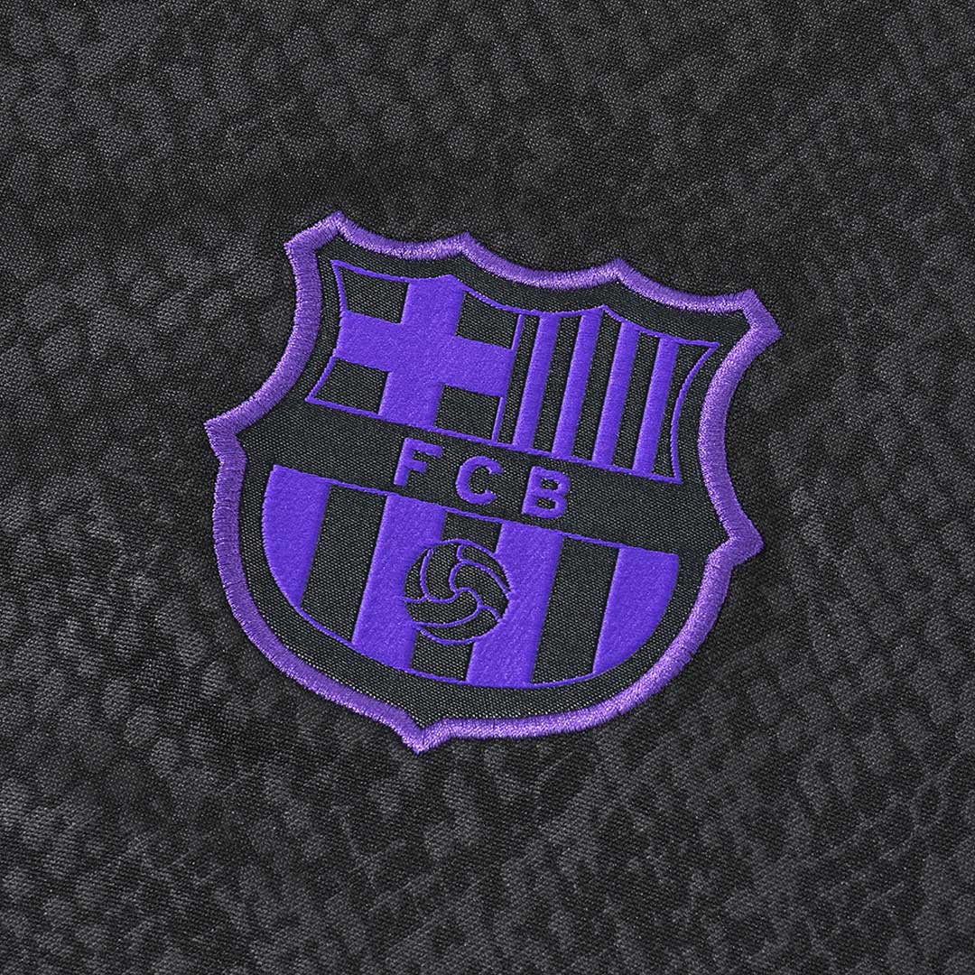 Barcelona 1/4 Zip Tracksuit 2025/26 Kids Black