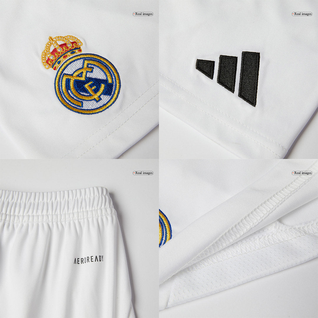 Kid's Real Madrid Home Soccer Jersey Kit (Shirt+Shorts+Socks) 2024/25