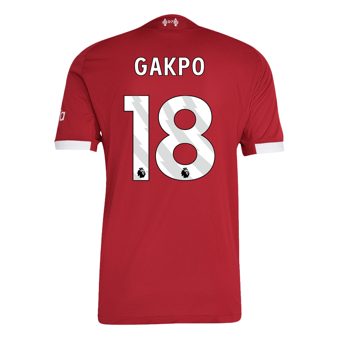 GAKPO #18 Liverpool Home Authentic Soccer Jersey 2025/26