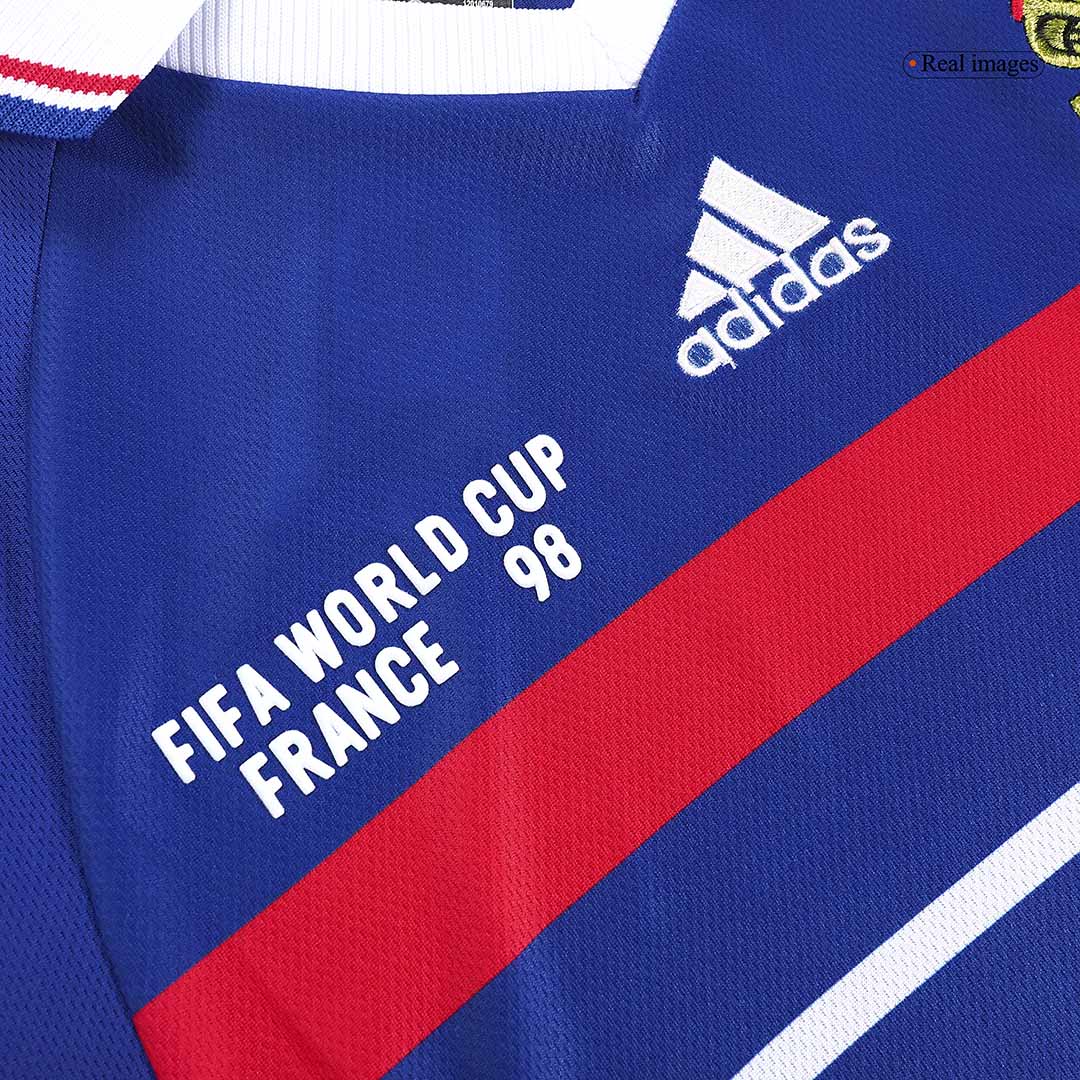 ZIDANE #10 France Retro Jersey Home Soccer Shirt 1998 World Cup