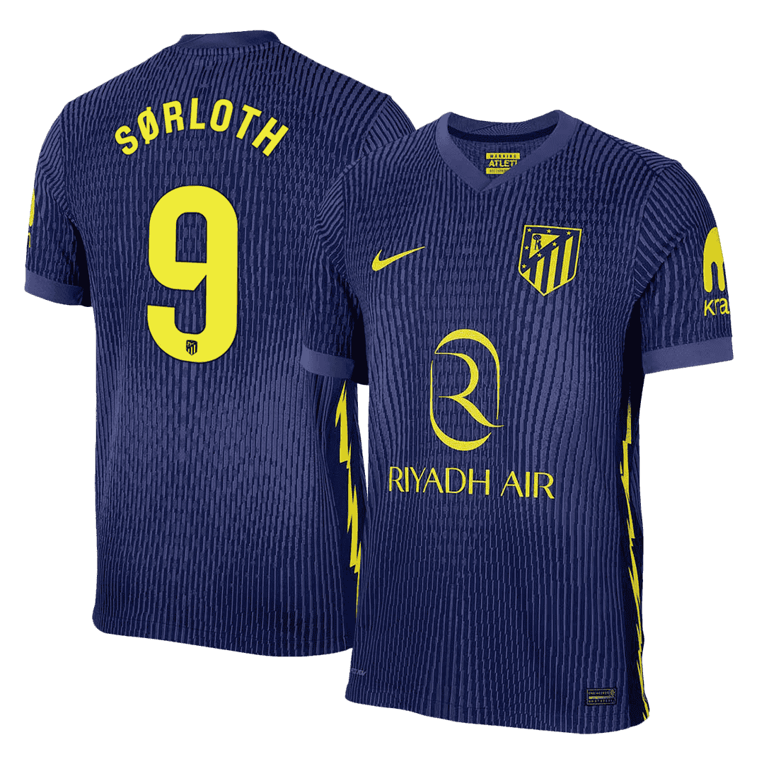 SØRLOTH #9 Atletico Madrid Away Player Version Jersey 2025/26