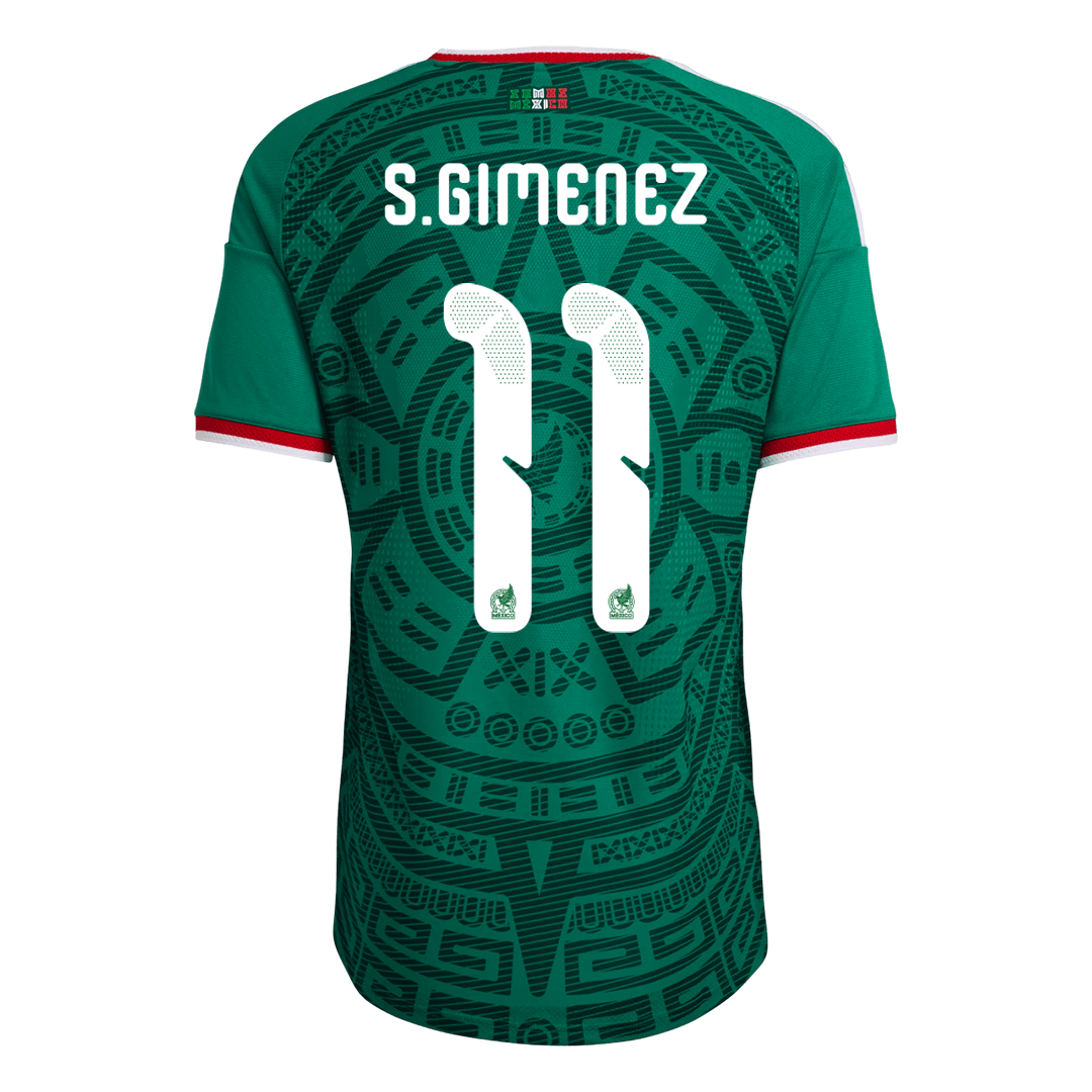 S.GIMENEZ #11 Mexico Home Player Version Jersey World Cup 2026