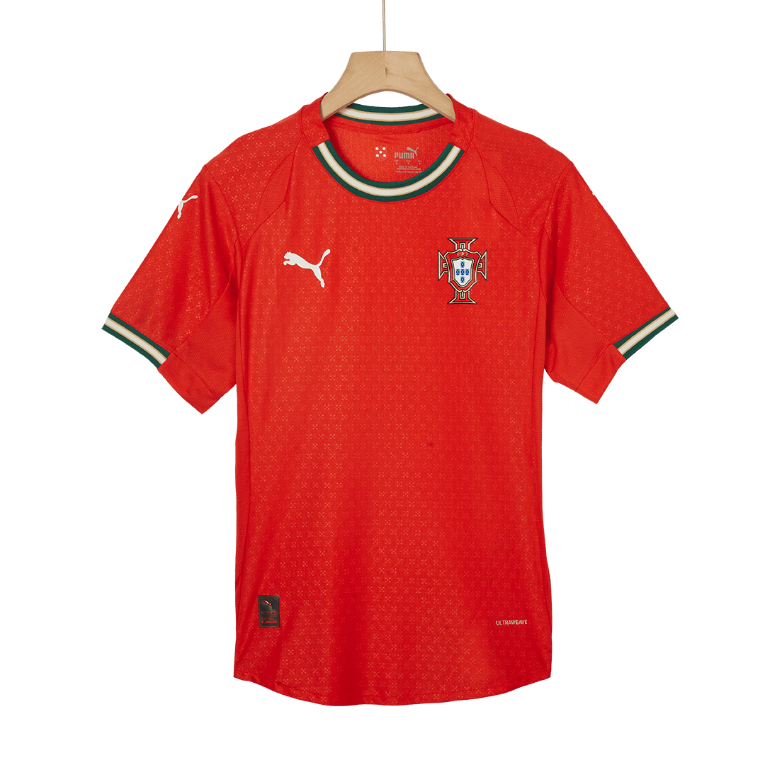 Camiseta de fútbol local auténtica de Portugal 2025, roja