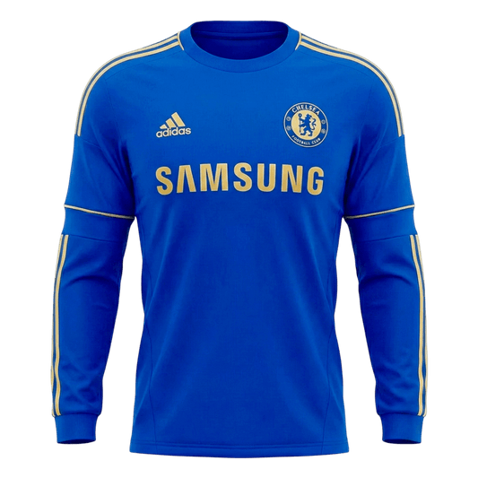 Retro Soccer Jersey Chelsea Home Long Sleeve 2012/13
